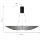 4381-2P, подвесная люстра, L1050xW270xH1500, LEDx60W, 4200LM, 4000K, included — изображение 2