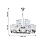 2374-18P, люстра подвесная, D810xH480/1480, 18xE14x40W, excluded — изображение 4