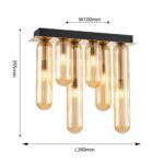 4455-6P, потолочный светильник, L380xW100xH355, 6xG9x28W, excluded — изображение 3