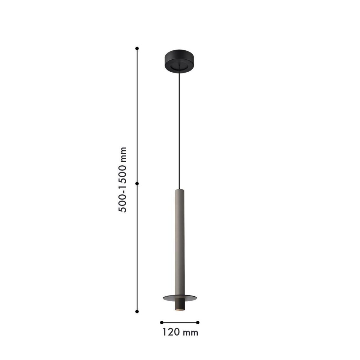 4404-1P, подвес, D120xH500/1500, LEDx6W, 525LM, 4000K, IP20, included — изображение 2