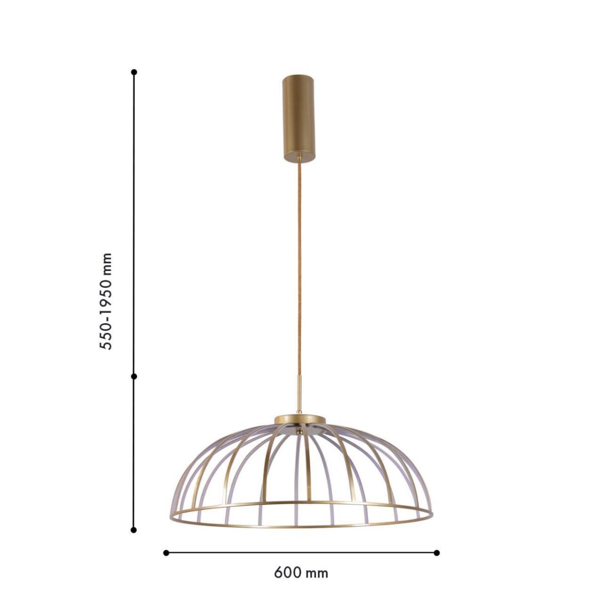 4286-6P, подвесная люстра, D600xH500/1900, LEDx60W, 5700LM, 4000K, included — изображение 3