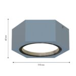 4666-1U, уличный светильник, L110xW95xH42, 1xGX53LEDx15W, IP54, excluded — изображение 3