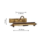 1287-1W, настенный светильник, D200xW330xH100, 1xE14x40W, excluded — изображение 3