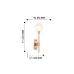 2515-1W, настенный светильник, D130xW90xH310, 1xG9x40W, excluded — изображение 3