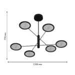 4375-6P, подвесная люстра, D1200xH770, 6xLEDx9W, 3240LM, 4000K, CRI>90, included — изображение 3