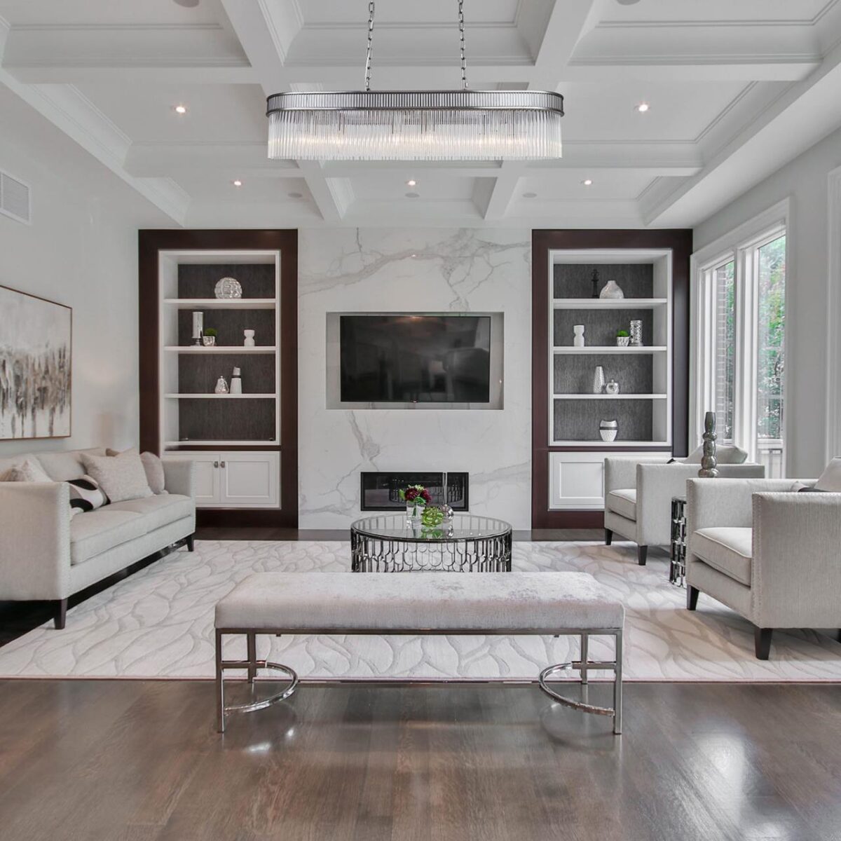 4201-12P, подвесная люстра, L1000xW320xH380/1220, 12xE14x40W, excluded — изображение 7