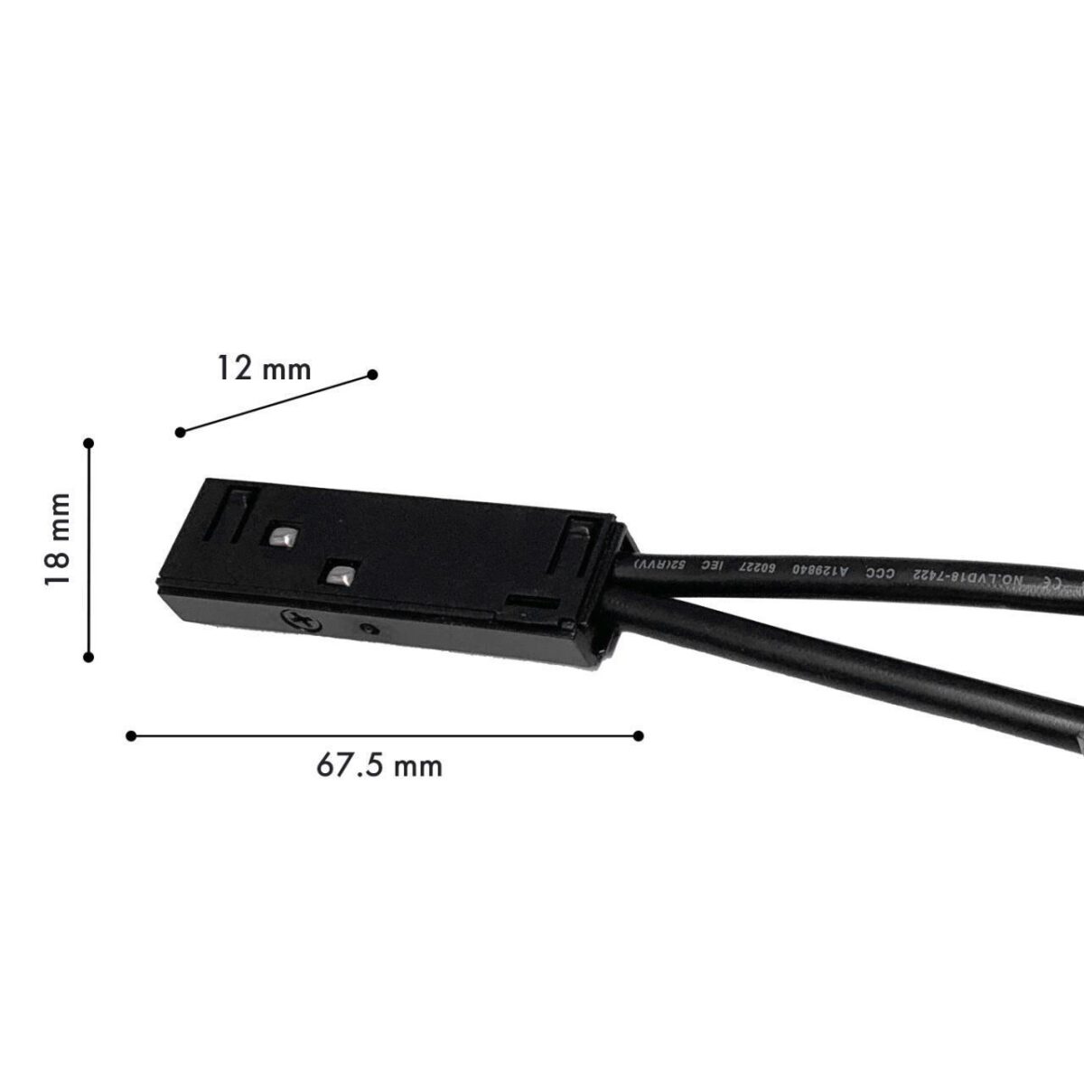 1012-CB-004, проводной коннектор, L67.5xW10.5xH19, 48V, IP20 — изображение 2