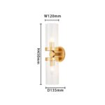 3099-2W, настенный светильник, D135xW120xH450, 2xE14x40W, excluded — изображение 3