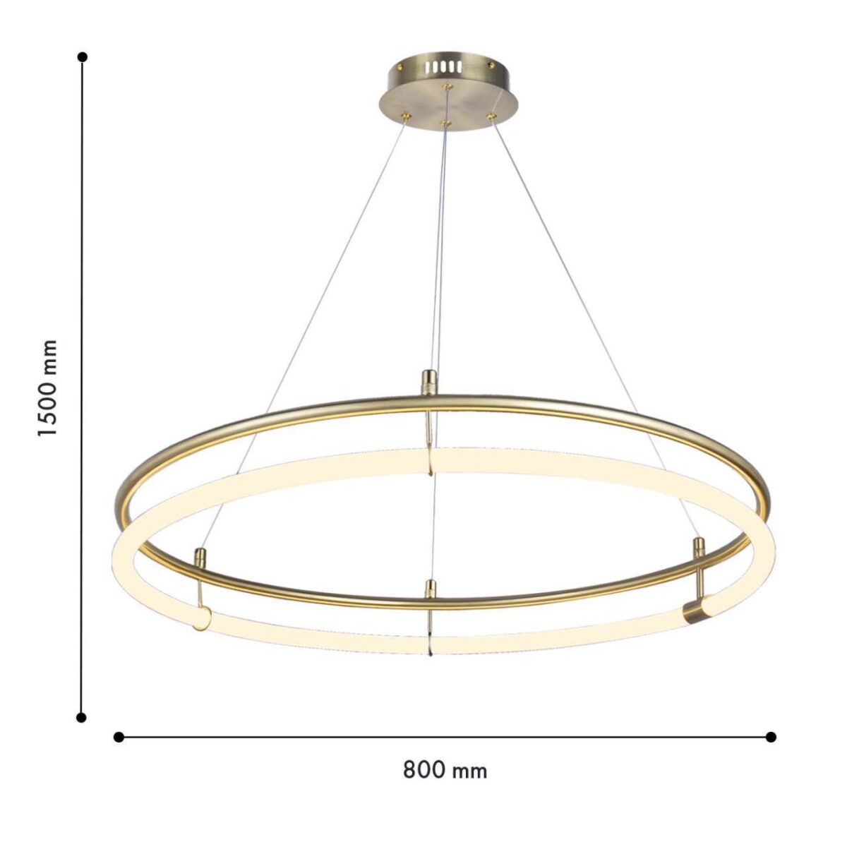 4629-8P, подвесная люстра, D800xH200/1500, LEDx30W, 3460LM, 4000K, included — изображение 3