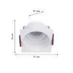 4547-1C, врезной светильник, L81xW81xH56, cutout:D75, 1xGU10x35W, IP20, excluded — изображение 3