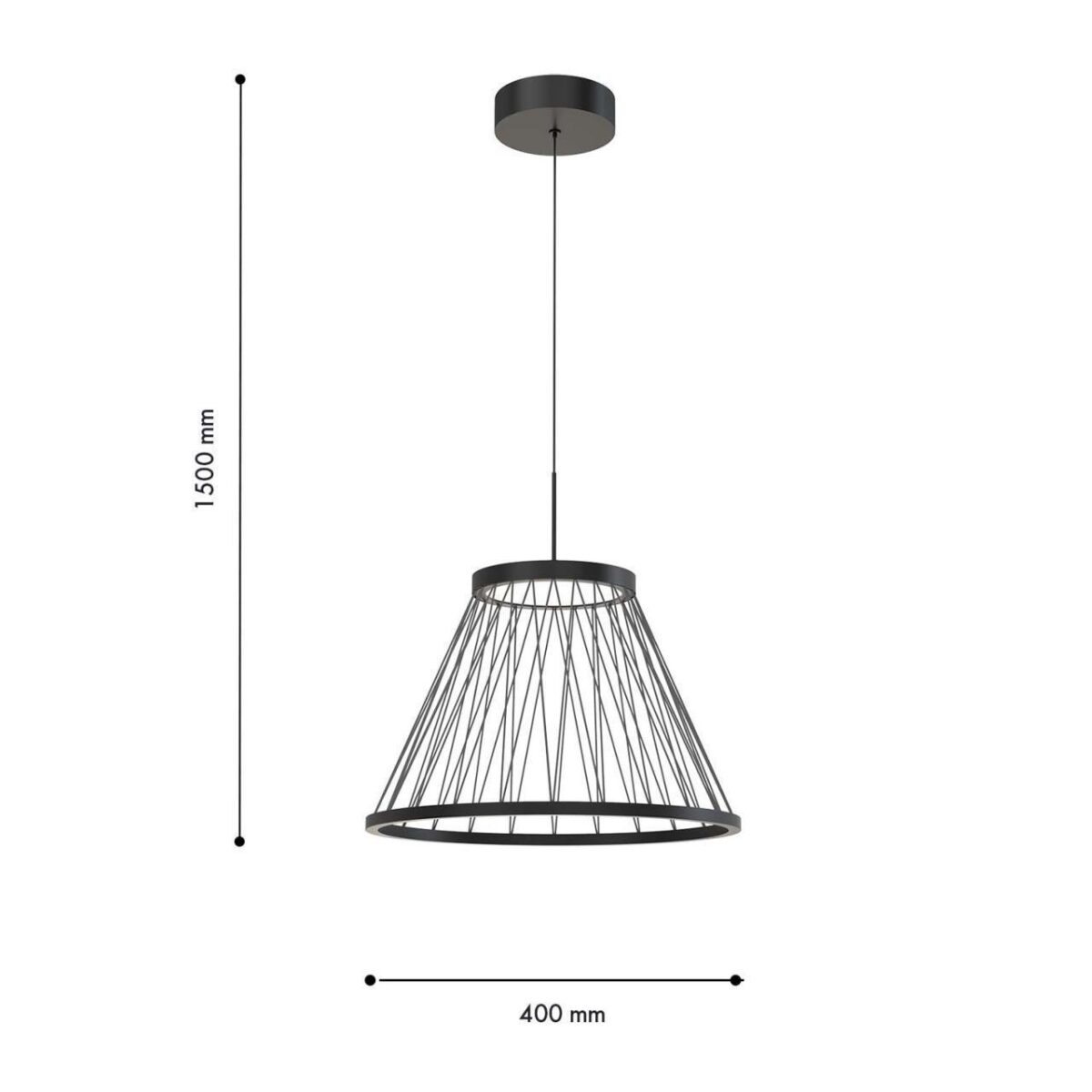 4633-4P, подвес, D400xH400/1500, LEDx12W, 370LM, 4000K, included — изображение 3