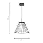 4633-4P, подвес, D400xH400/1500, LEDx12W, 370LM, 4000K, included — изображение 3