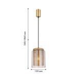 4346-1P, подвес, D150xH360/1860, 1xE27x40W, excluded — изображение 2