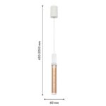 4717-1P, подвес, D50xH450/2050, LEDx7W, 350LM, 4000K, included — изображение 3