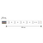 2001-82720, лента светодиодная, 5M, SMD2835RGB, 27W/m, RGB+W+W, IP20