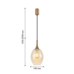 4360-1P, подвес, D180xH530/2030, 1xE27x40W, excluded — изображение 2