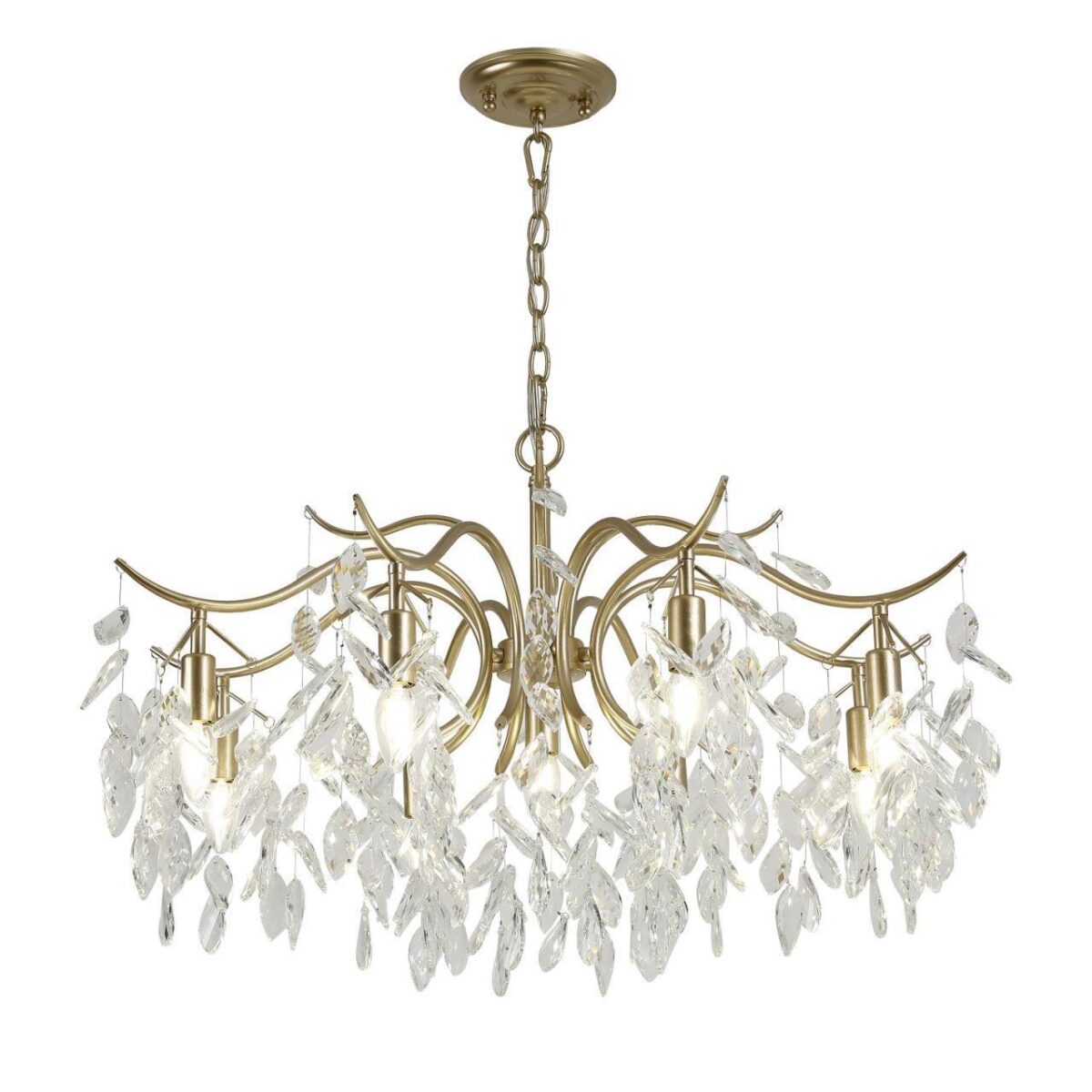 3003-9P, подвесная люстра, D830xH535/1535, 9xE14x40W, excluded 3003-9P, подвесная люстра, D830xH535/1535, 9xE14x40W, excluded — изображение 1