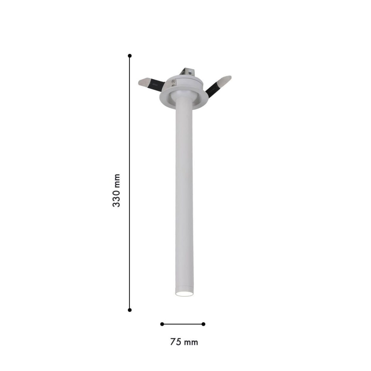 2233-1U, врезной светильник, D75xH330, cutout:D65, 1xLEDx5W, 400LM, 4000K, included — изображение 2