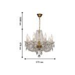 1736-8P, люстра подвесная, D570xH490/1490, 8xE14x40W, excluded — изображение 2