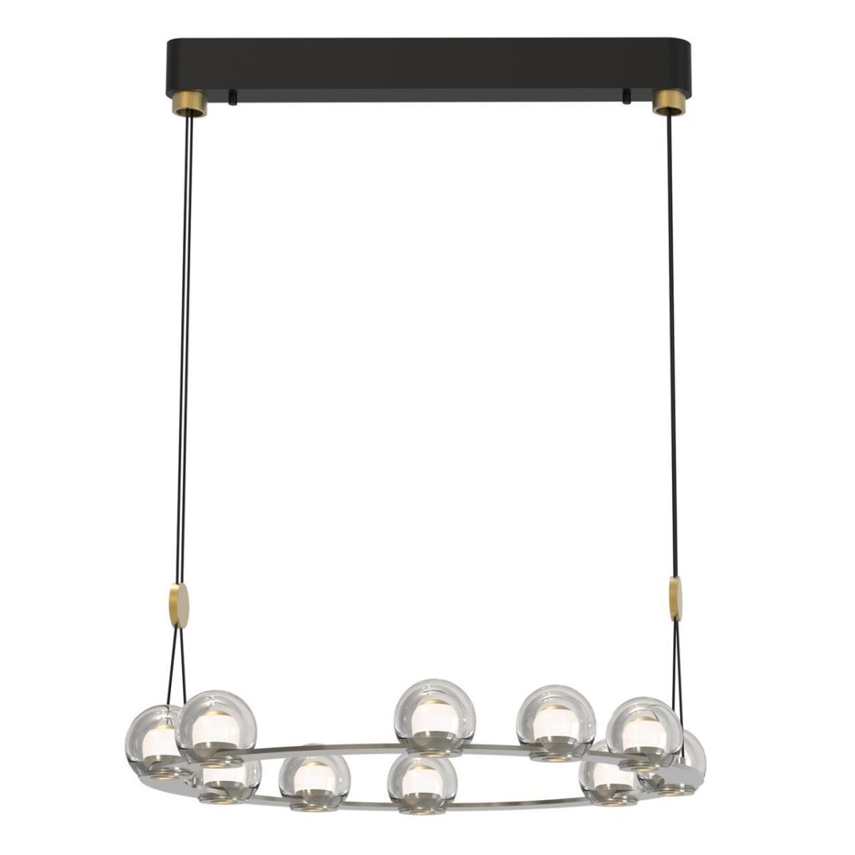 4291-10P, подвесная люстра, D680xH1500/1575, 10xLEDx7.2W, 5700LM, 4000K, included — изображение 1