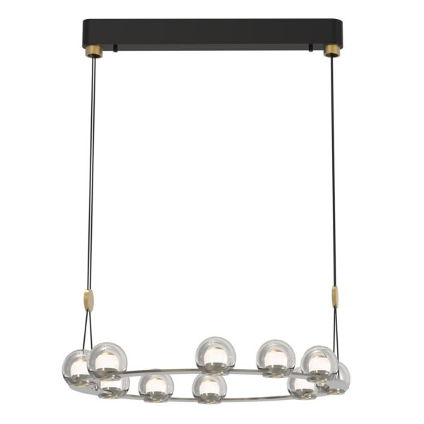 4291-10P, подвесная люстра, D680xH1500/1575, 10xLEDx7.2W, 5700LM, 4000K, included