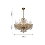 1738-8P, люстра подвесная, D570xH450/1450, 8xE14x40W, excluded — изображение 2