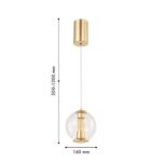 4551-1P, подвес, D160xH300/1300, LEDx7W, 275LM, 4000K, included — изображение 3