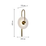 4270-1W, настенный светильник, D150xW200xH420, LEDx8W, 400LM, 4000K, included — изображение 3