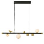 4324-5P, подвесная люстра, L870xW160xH265/1800, 2xLEDx6W + 3xLEDx5W, 2160LM, 4000K, included