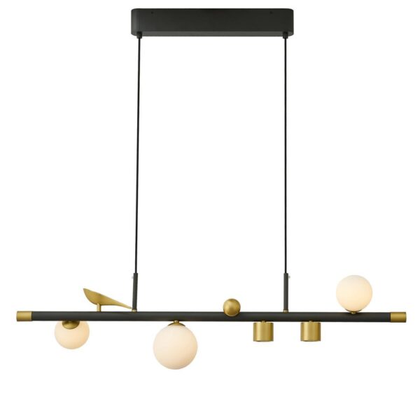 4324-5P, подвесная люстра, L870xW160xH265/1800, 2xLEDx6W + 3xLEDx5W, 2160LM, 4000K, included