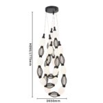 4560-3PC, подвесная/потолочная люстра, D200xH1780/2780 + D650xH890/1775 + D1980xH820/1725, 3xLEDx18W, 2230LM, 4000K, included — изображение 6