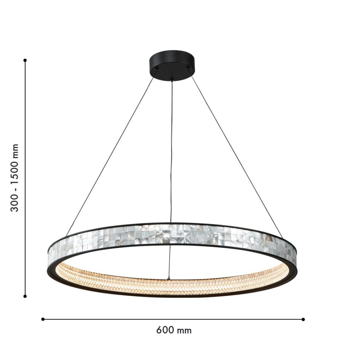 4704-6P, подвесная люстра, D600xH300/1500, LEDx35W, 1050LM, 4000K, included — изображение 3