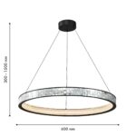 4704-6P, подвесная люстра, D600xH300/1500, LEDx35W, 1050LM, 4000K, included — изображение 3