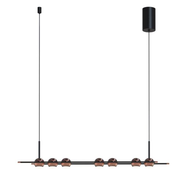 4561-7P, подвесная люстра, L800xW65xH1500/1675, 7xLEDx4W, 1680LM, 4000K, included