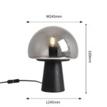 4449-1T, настольный светильник, D245xH320, 1xE27x60W, excluded, switch — изображение 3