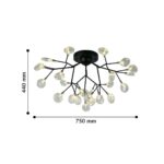 2480-9U, потолочный светильник, D750xH440, 27xG4LEDx3W, 4423LM, 3000K, included — изображение 3