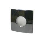 2593-1C, светильник врезной, лампа в комплекте, размеры L*H: 83*83 мм, диаметр монтажного отверстия 73 мм, материал алюминий, цвет хром, степень защиты: IP44, мощность лампы 5W, тип лампы MR16, цоколь GX53