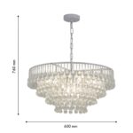 4604-8P, подвесная люстра, D600xH315/760, 8xE14x60W, excluded — изображение 3