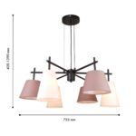 4621-6P, подвесная люстра, D755xH400/1290, 6xE14x40W, excluded — изображение 3