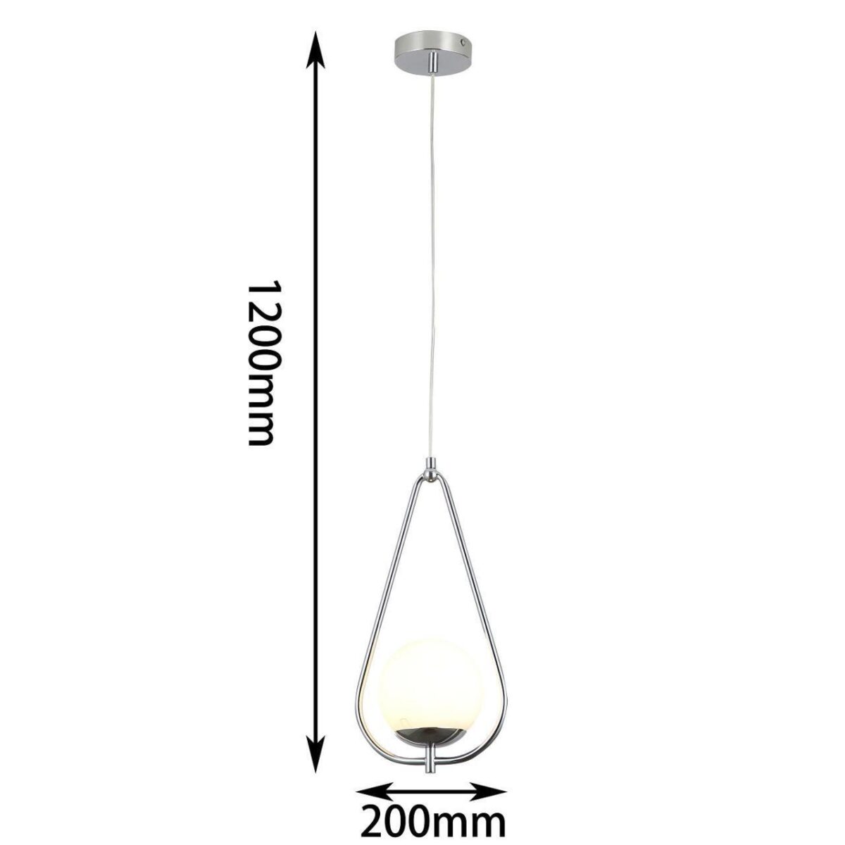 2917-1P, подвес, L200xW130xH380/1200, 1xE27x60W, excluded — изображение 3
