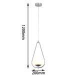 2917-1P, подвес, L200xW130xH380/1200, 1xE27x60W, excluded — изображение 3