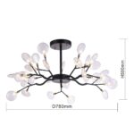 2480-10P, подвесная люстра, D780xH500, 30xG4LEDx3W, 4914LM, 3000K, included — изображение 3