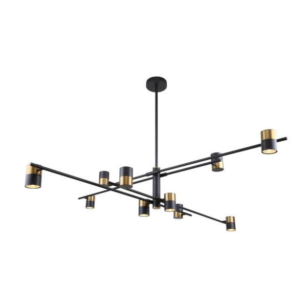 3092-10P, потолочная люстра, D1315xH460/860, 10xGU10x35W, excluded