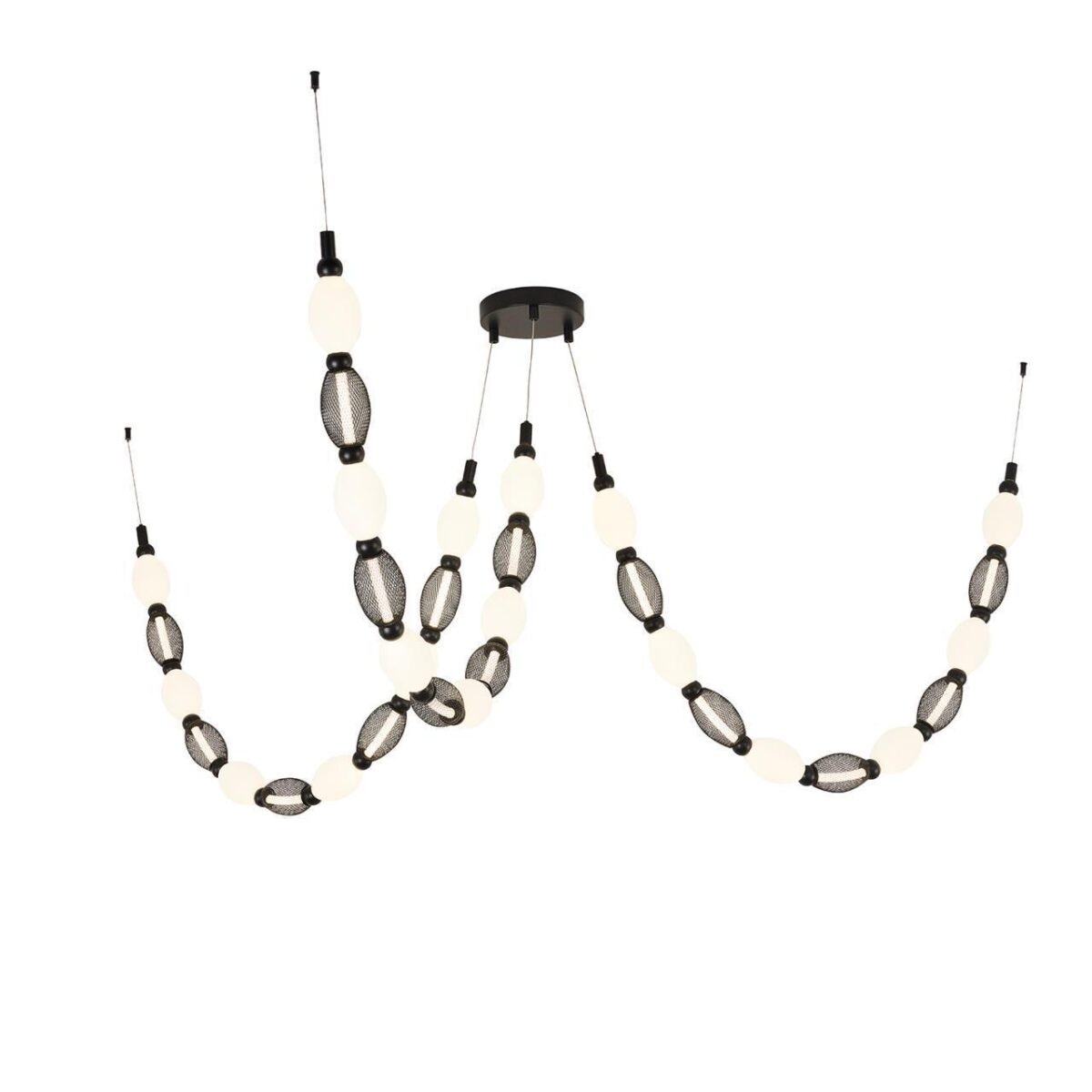 4560-3PC, подвесная/потолочная люстра, D200xH1780/2780 + D650xH890/1775 + D1980xH820/1725, 3xLEDx18W, 2230LM, 4000K, included — изображение 7