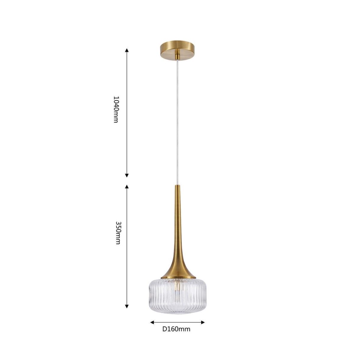 4051-1P, подвес, D160xH390/1430, 1xG9x28W, excluded — изображение 3