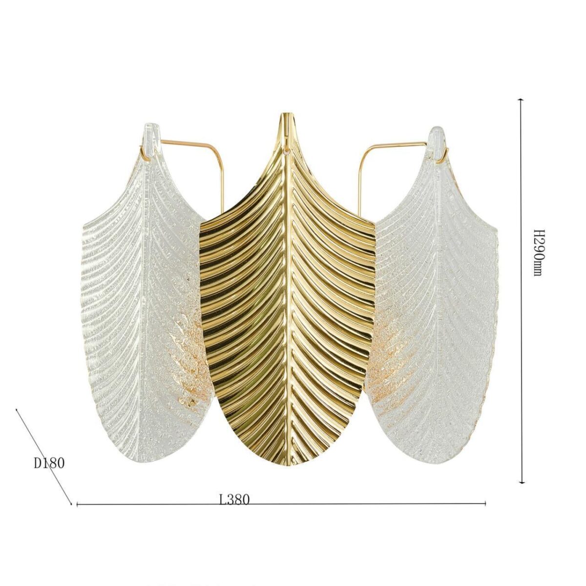 2619-3W, настенный светильник, D180xW380xH290, 3xE14x40W, excluded — изображение 3