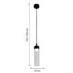 4702-1P, подвес, D65xH320/1500, LEDx5W, 325LM, 3000K, IP54, included — изображение 3