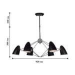 1757-6P, люстра подвесная, D920xH500/700, 6xE14x40W, excluded — изображение 3