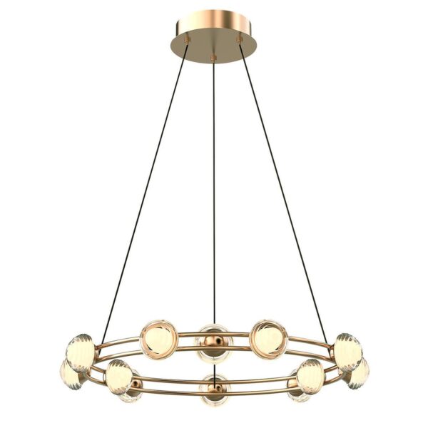 4382-12P, подвесная люстра, D550xH1880, 12xLEDx3.3W, 2800LM, 4000K, CRI>90, included