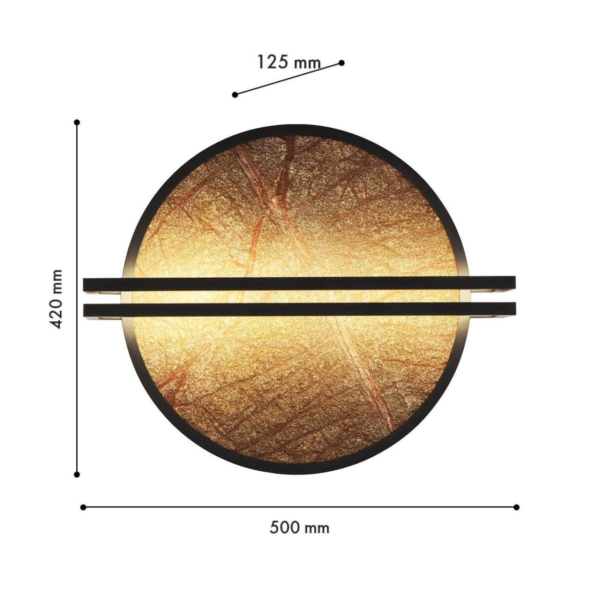 4443-1W, настенный светильник, D125xW500xH420, LEDx20W, 125LM, 4000K, included — изображение 3
